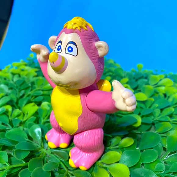 WALT DISNEY VTG 1985 WUZZLES RHINOKEY PINK & YELLOW PVC FIGURE LIMBS & HEAD MOVE - Picture 7 of 13